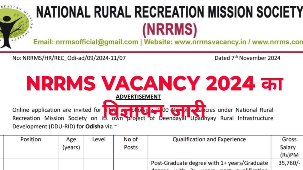 NRRMS Vacancy 2024